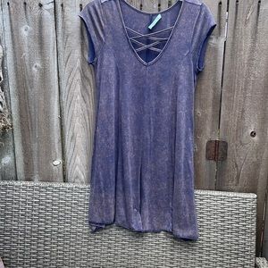 Distressed mini dress Sz. S